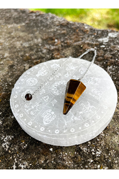 Hepsi Pozitif Kaplan Gözü Doğal Taş Sarkaç Pandül