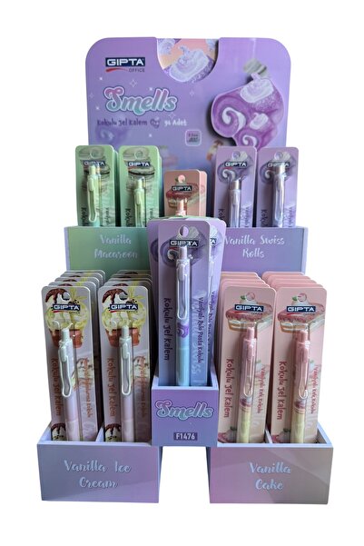 Polin Vanilya Dünyası Kokulu Jel Kalem, 0.5mm, Siyah Yazım