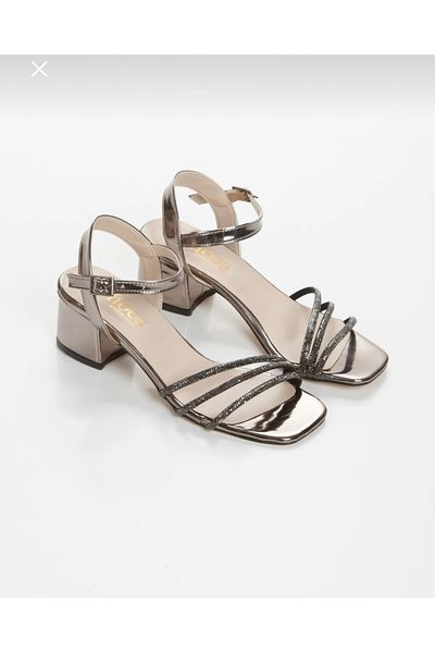 BAKKA Platinum Stone Women's Heeled Shoes
