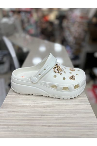 Akınal Bella High-Sole Stoned Women's Slippers