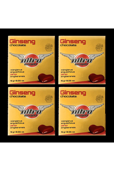 Nitro 4 ADET Ginseng Çikolata Nitro Yüksek Performas Enerji çikolatası ! Gizli Gönderim