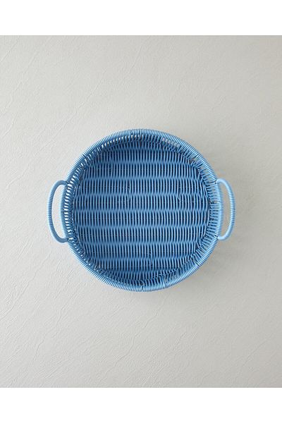 English Home Cottage Pp Tray 30X8 cm Blue