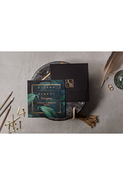 İklim SÖZER DAVETİYE 100 Adet Düğün, Nişan, Nikah Davetiyesi, Baskı Hariçtir.