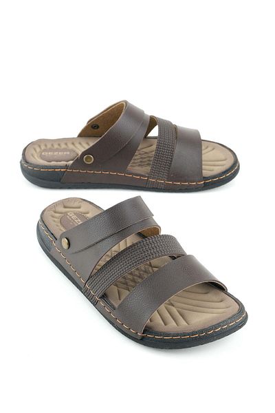 GEZER Summer Men's Artificial Leather Casual Base Sandale Slippers