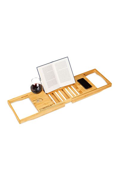 CYBERDUST Bathroom Tray, CYBERDUST, Premium, Extendable, Adjustable, Integrated book, phone holder