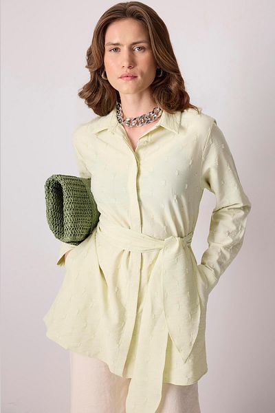 Touché Privé Belted Jacquard Shirt
