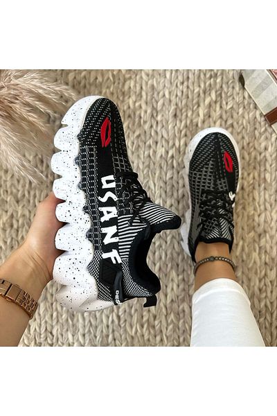 Casual Adidasi dama, casual, din panza, H28, cu imprimeu