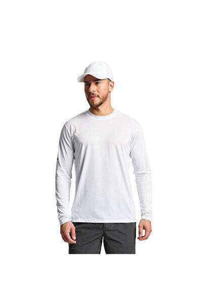 Slam Ανδρικό λευκό μπουφάν Sunblock Ls