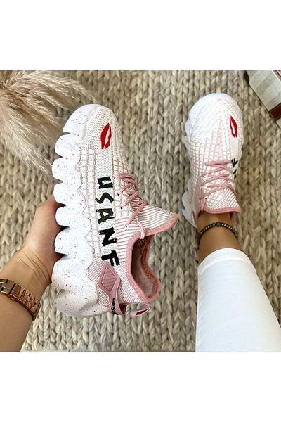 Casual Adidasi dama, casual, din panza, H28, cu imprimeu