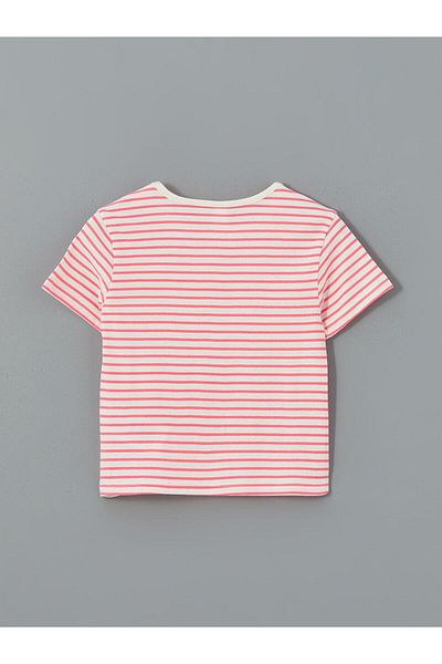 LC Waikiki Crew Neck Striped Girl's T-Shirt (S5)