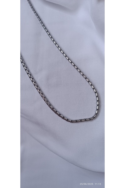 ARİ TAKI قلادة من الفولاذ الأسطواني