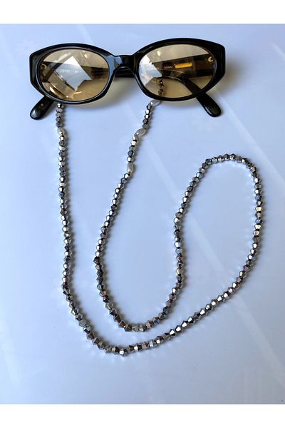 kurukafagift Glasses Lanyard Strap Crystal Bead Model