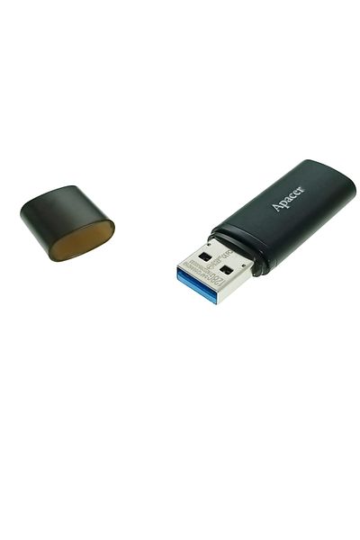 Apacer Stick de memorie USB 3.2 de 128 GB, AH25B, cu capac, negru