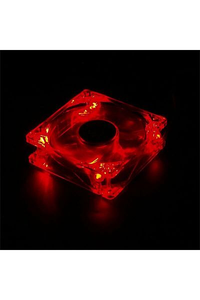 OEM PC fan, LHR Super fan, red LED lighting, 80 x 80 x 25 mm, 3000RPM, 12v, 0.20A