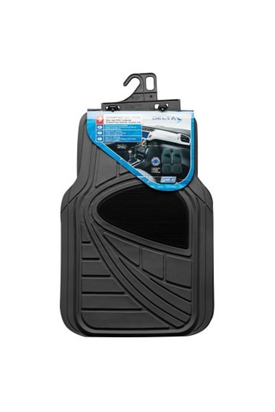 CARPLUS CLEANİNG Covorașe auto universale din cauciuc, negre, Delta, care pot fi tăiate
