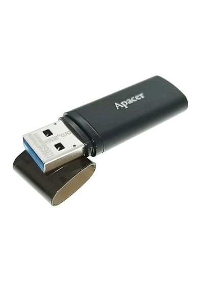 Apacer Stick de memorie USB 3.2 de 128 GB, AH25B, cu capac, negru