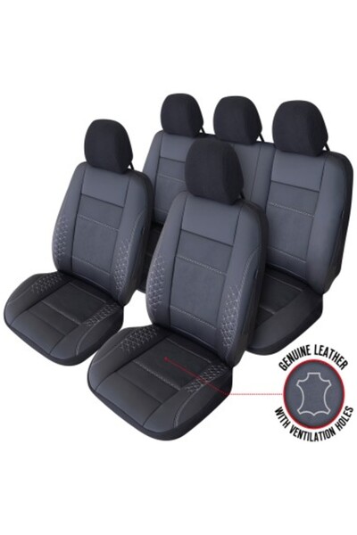 Umbrella Set exclusiv de huse de scaun Atlas din piele neagră Umb-W, umbrelă