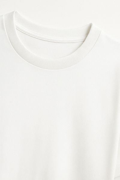 sielta Tricou alb oversize cu imprimeu Kiss Bısou pentru femei