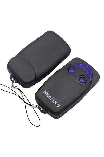 zyteq Nice FLO2R-S 2-channel remote control, for gate, barrier, garage door automation, black