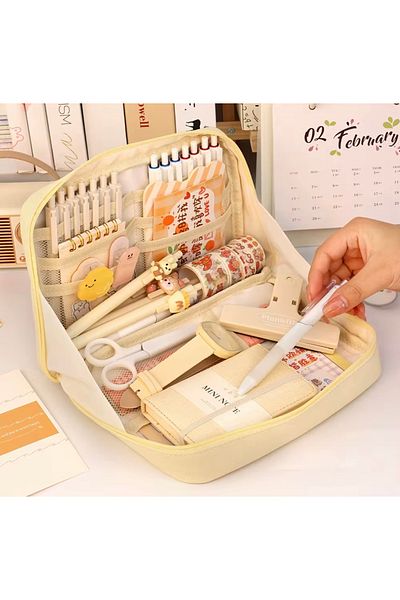 womistore Θήκη για στυλό Kavai Κουτί μολυβιών πολλαπλών λειτουργιών πολλαπλών τμημάτων