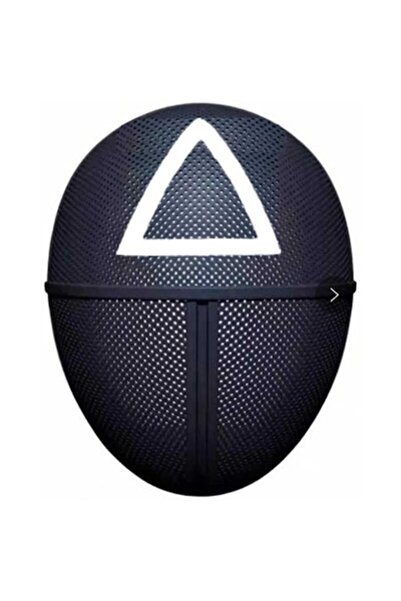 victiny Mască de joc Calamar, Halloween, Cosplay, Formă de triunghi, Negru