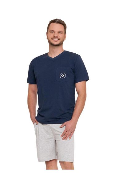 MORAJ Pijama bleumarin cu maneca scurta