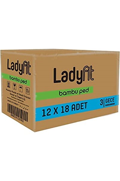 Lady Fit فوط بامبو نايت 18 قطعة × 12 عبوة (216 قطعة)