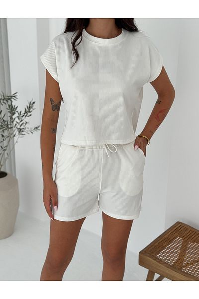 Velista Women's Summer Short Sleeve Shorts Set