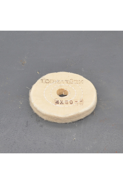 Torna Türk beyaz 4 X 60 X Delik 20 - 22 Mm - Dış Çap 100 Mm Polisaj Cila Bezleri