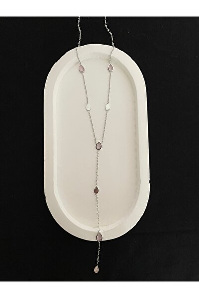 Luna Y Model Çelik Fenomen Damla Kolye