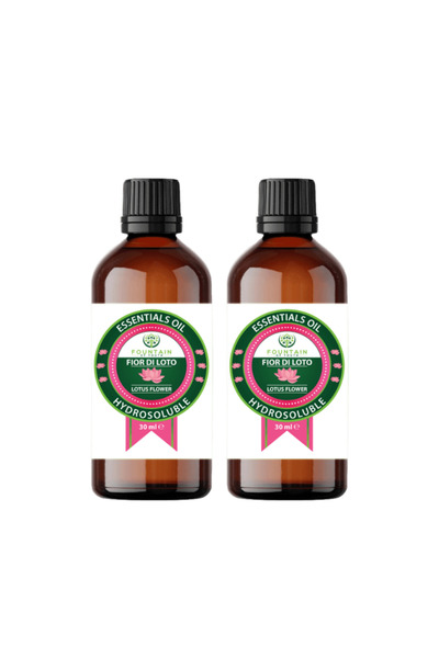 DellArt Комплект от 2 x 30 мл водоразтворими масла, Лотосов цвят, Извор на мл...
