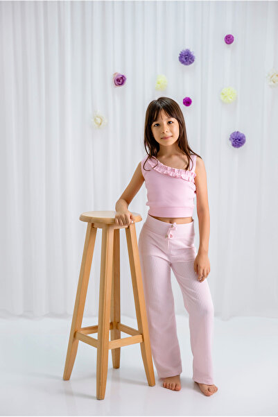 LLUVİA KIDSS Su Yolu Crop Paltolon Takım