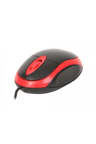 Omega USB Mouse OMEGA OM06VR - 800 DPI, Wired, Ergonomic Design Red/Black