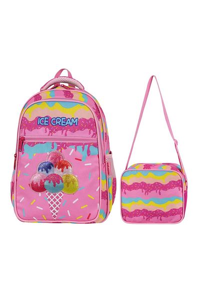 great bags Set rucsac ortopedic pentru școală primară și cutie de prânz pentru fete
