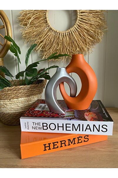 Porselian Vasă Ivy Dear 2 culori 2 buc (18,5x14,5 și 15x12,5)