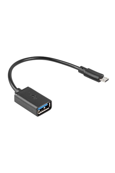 Lanberg USB 2.0 OTG adapter Lanberg 42444, microUSB male to USB female, cable 15 cm, black