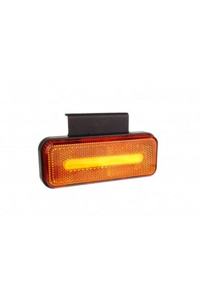 AMIO Lampă de semnalizare LED dreptunghiulară, portocalie 12-24V