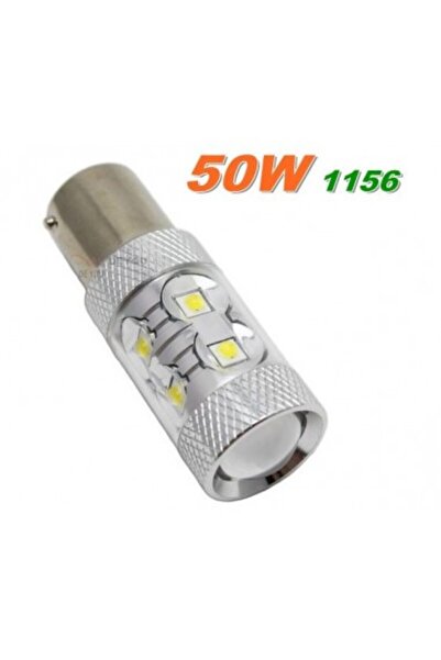 Xenon Bright LED auto alb BA15S 50W, 12V 24V cu LED-uri EPISTAR
