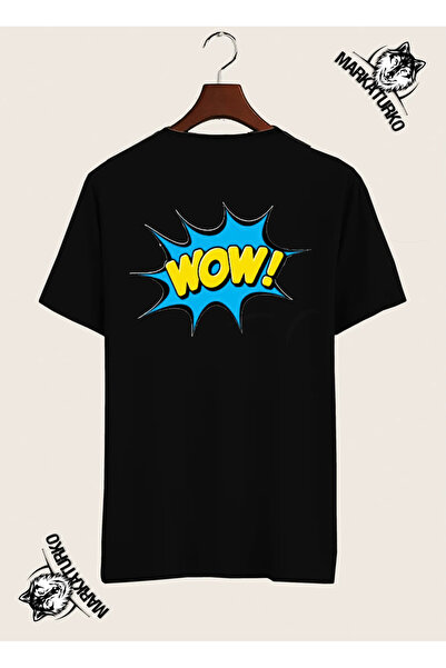 MarkaTurko Wow Popart Special Design Back Printed Tshirt 7459-61