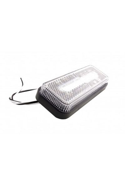 AMIO Lampă de semnalizare LED dreptunghiulară, albă 12-24V