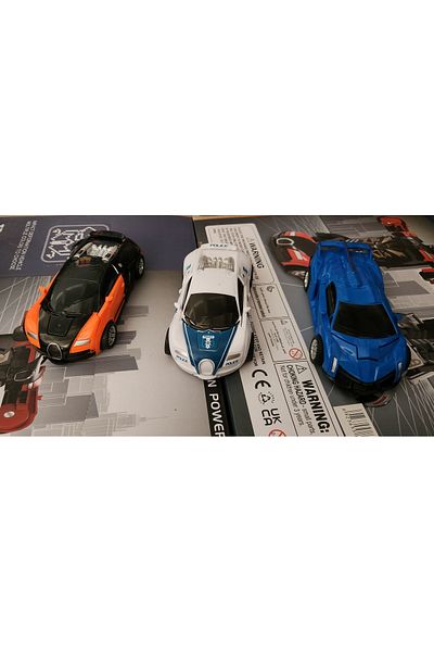 Ailenizin Oyuncakçısı 3-Piece Pull and Drop Robot Convertible Cars