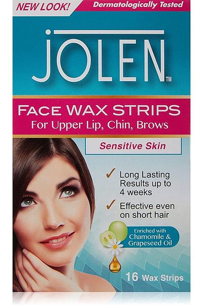 jOLEN Jolen Facial Wax Strips for Sensitive Skin (16 Strips)