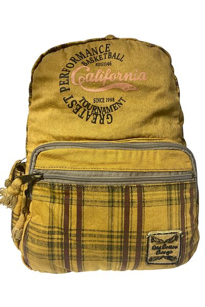 Old Cotton Quality Colorful Vintage Design Daily Backpack Trip School Travel Bag 31 cm X 41 cm