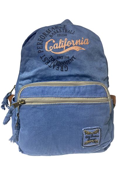 Old Cotton Quality Colorful Vintage Design Daily Backpack Trip School Travel Bag 31 cm X 41 cm