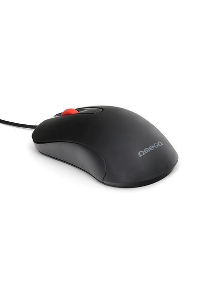 Omega USB mouse, Omega 45266 OM-520, with 1.2 m cable, 3 buttons, 1000 dpi, black