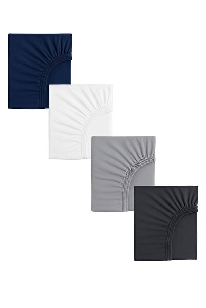 COTENCONCEPT 4 Adet 50 x 90 + 10 cm Anne Yanı Lastikli Penye Kumaş Bebek Çarşafı