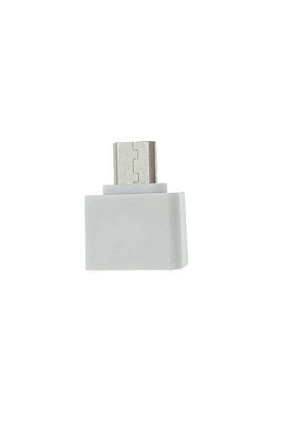 OEM OTG adapter USB 2.0 female to microUSB male, power, connection and data transfer, white