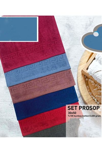 Star Fashion Set 6 prosoape hoteliere, 100% bumbac, calitate Premium, 450g/mp
