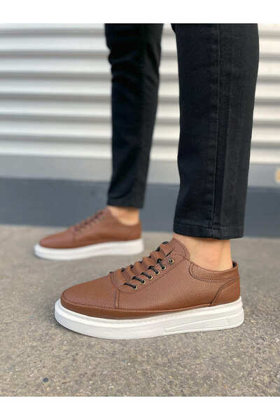 Joy Ayakkabı Jy0535 Prime Lace-Up Skin Men's Casual Sneaker Shoes Cbt - Tan