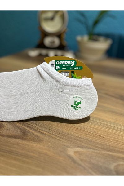 Özeren Çorap Men's Bamboo Seamless Ballerina Sneakers Socks Set of 5